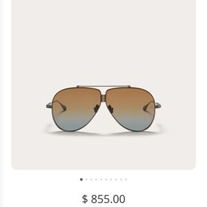 Premium Aviator Sunglasses with Gradient Brown-Blue Lenses